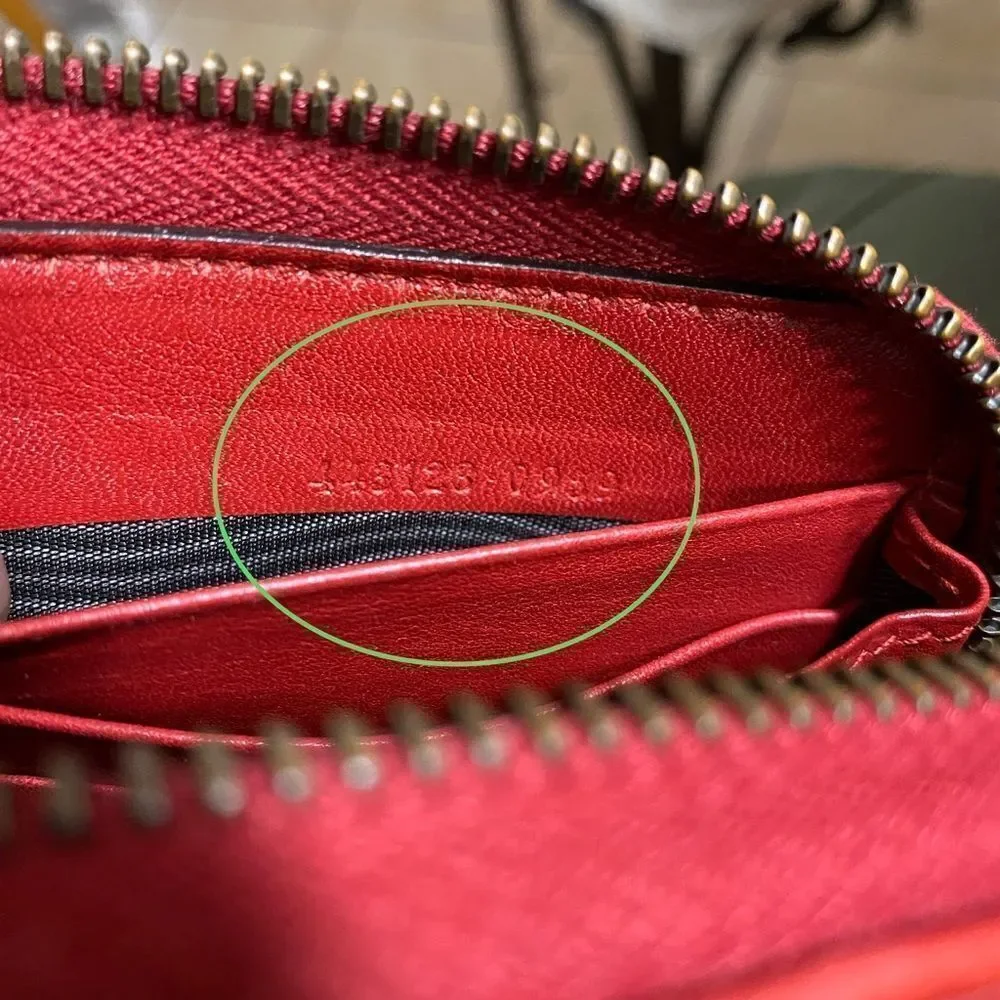 GUCCI GG Marmont Zip Around Wallet Crossbody 💼Red - Picture 7 of 16
